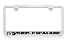 Cadillac Hybrid Escalade Chrome Plated Metal License Plate Frame Holder