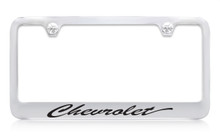 Chevy Script Letters License Plate Frame