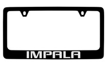 Chevrolet Impala Black Coated Zinc License Plate Frame 