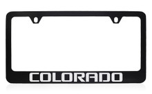 Chevrolet Colorado Black Coated Zinc License Plate Frame 