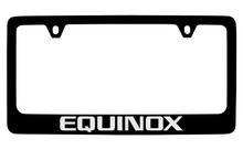 Chevrolet Equinox Black Coated Zinc License Plate Frame 