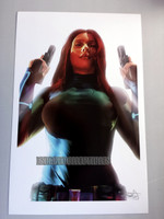 Daniel Murray Avengers Black Widow Armed Signed Print