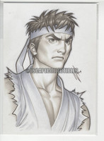 Ryu Original Drawing by Warren Louw