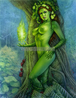 Green Goddess Signed Print Moore