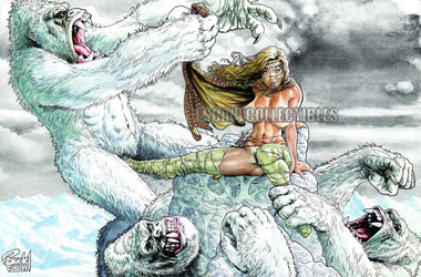 Cavewoman Snow 3 Cover Angry Storm Edition Signed Nude Print By Budd Root Cavewoman Snow 3 Cover Angry Storm Edition Signed Nude Print By Budd Root