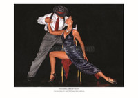 Ray Leaning Tango Jewels Limited Signed and Numbered Giclee Dancer Art Print 11X14