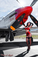 Wings of Angels Malak PinUp Bad Jenn WWII P-51D Mustang