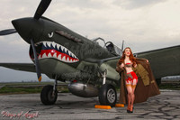 Wings of Angels Series Michael Malak Jessamyne Rose WWII P-40E Warhawk