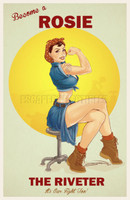 Ben Tan "Become a Rosie the Riveter" Wings of Angels WWII Print