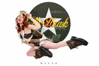 WWII Nose Art Michael Malak Cheesecake Pin Up Giclee Jess Flying Warhawk Print