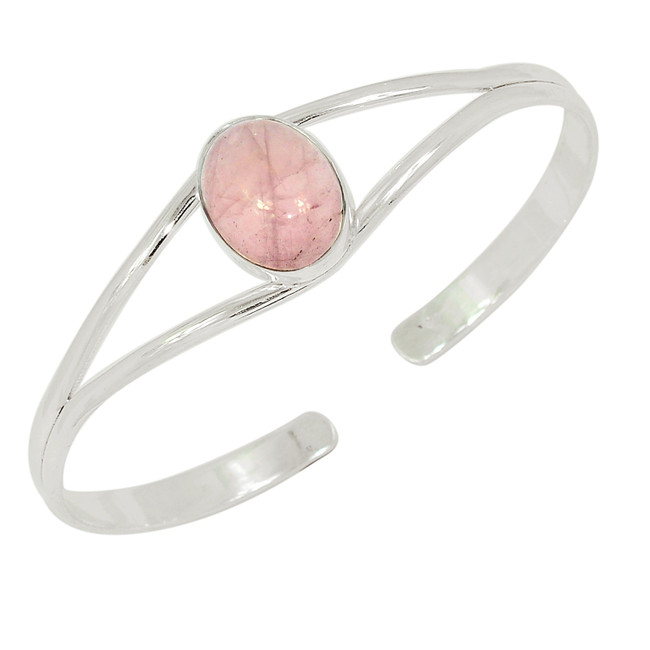 14g Natural Rose Quartz - Madagascar 925 Sterling Silver Bengal Jewelry BA2334