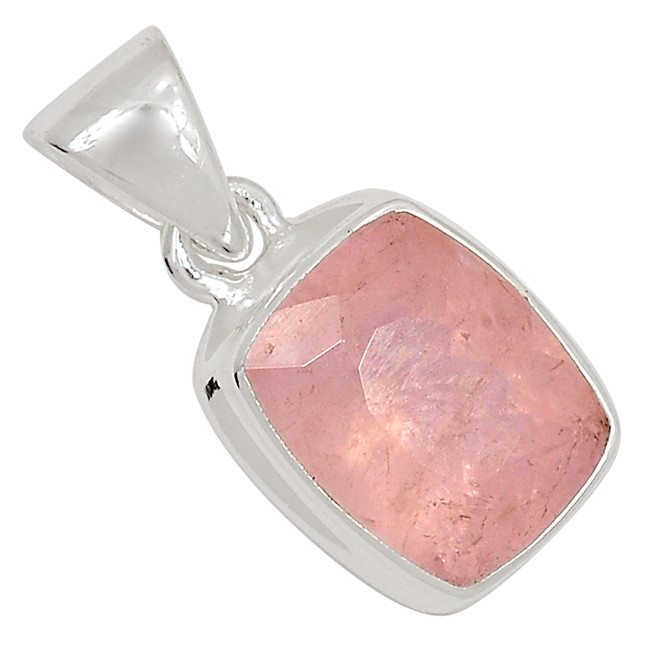 Natural Rose Quartz - Madagascar 925 Sterling Silver Pendant Jewelry ALLP-25079