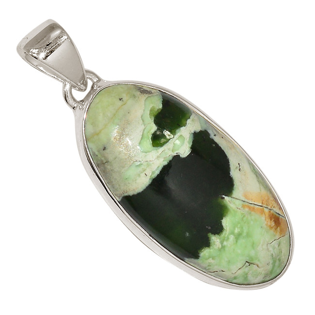 Natural Chrome Chalcedony - Australia 925 Silver Pendant Jewelry ALLP-25593