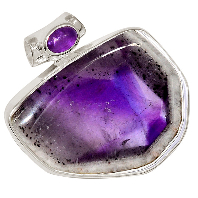 Natural Super Amethyst 23 & Amethyst 925 Silver Pendant Jewelry ALLP-25645