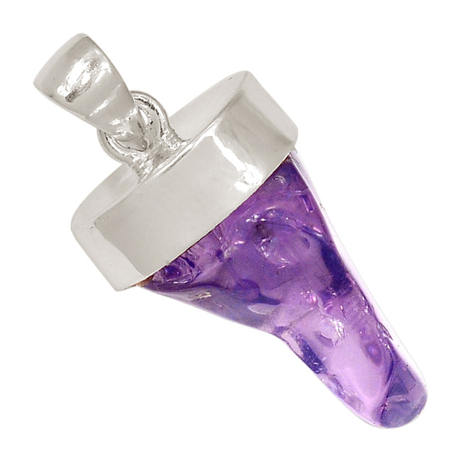 Natural Lavender Quartz - Boquira, Brazil 925 Silver Pendant Jewelry ALLP-25326