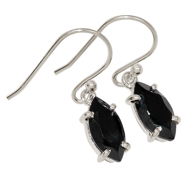 Black Onyx 925 Sterling Silver Earrings Jewelry ALLE-16981