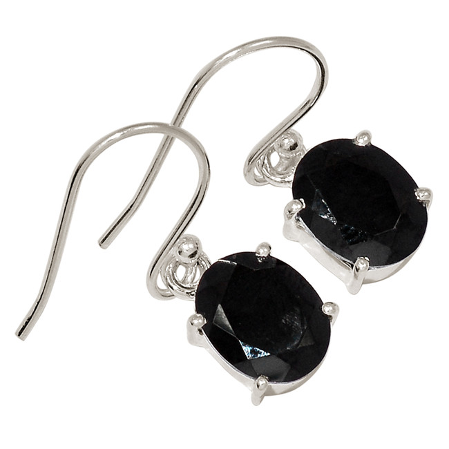 Black Onyx 925 Sterling Silver Earrings Jewelry ALLE-16980