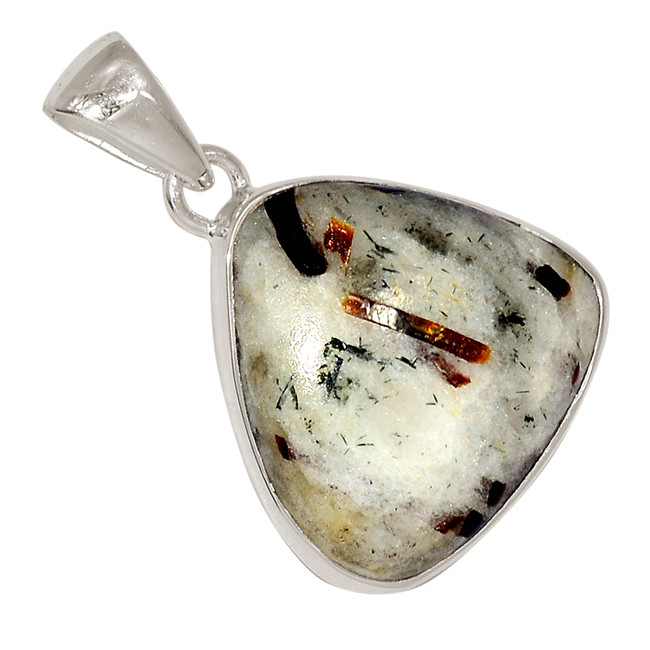 Natural Astrophyllite 925 Sterling Silver Pendant Jewelry ALLP-26175