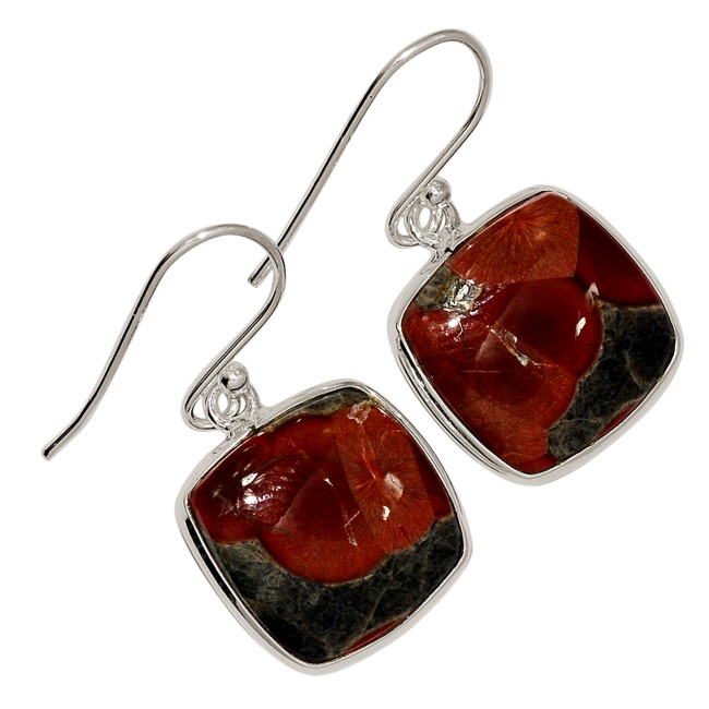 Natural Peanut Obsidian 925 Sterling Silver Earrings Jewelry ALLE-17041