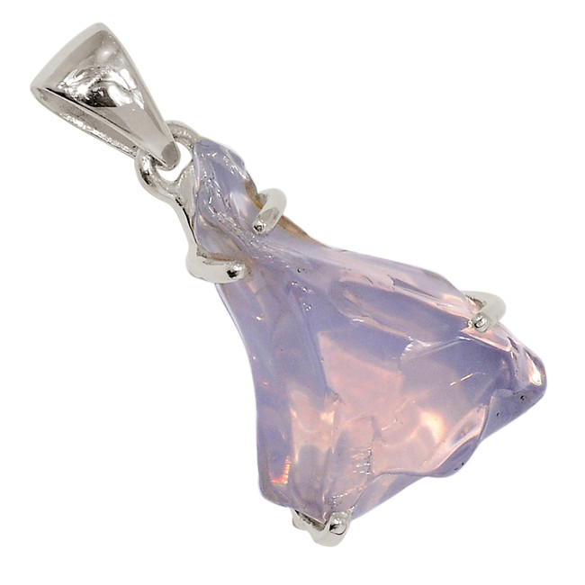 Natural Lavender Quartz, Boquira, Brazil 925 Silver Pendant Jewelry ALLP-26019