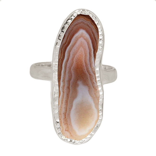 Treated Botswana Agate 925 Sterling Silver Ring Jewelry s.6 ALLR-27328
