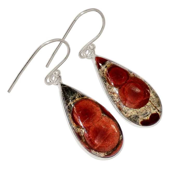 Natural Peanut Obsidian 925 Sterling Silver Earrings Jewelry ALLE-16598