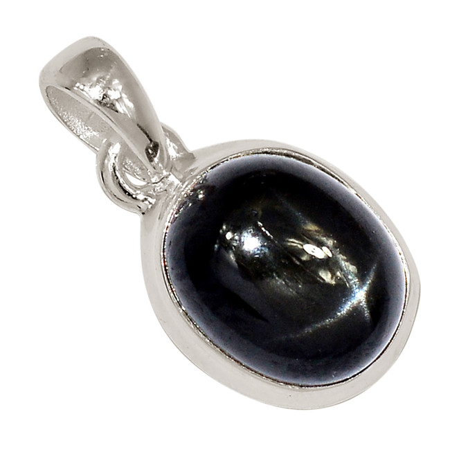 Natural Star Diopside, Black Star Of India 925 Silver Pendant Jewelry ALLP-25865