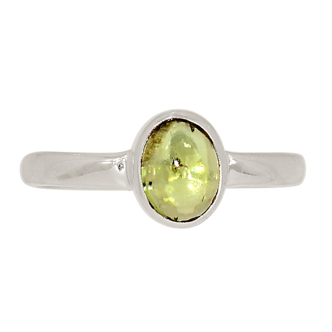 Natural Peridot 925 Sterling Silver Ring Jewelry s.9 ALLR-27961