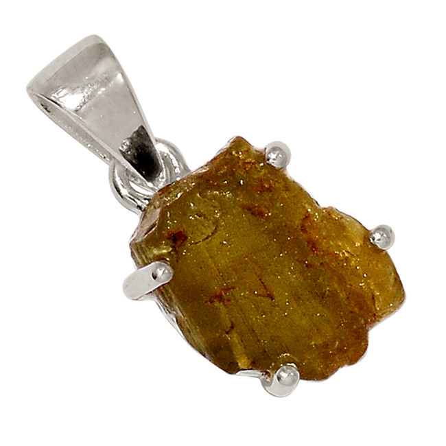 Natural Brown Tourmaline 925 Sterling Silver Pendant Jewelry ALLP-26955