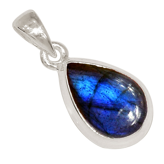 Natural Labradorite - Madagascar 925 Sterling Silver Pendant Jewelry ALLP-27320