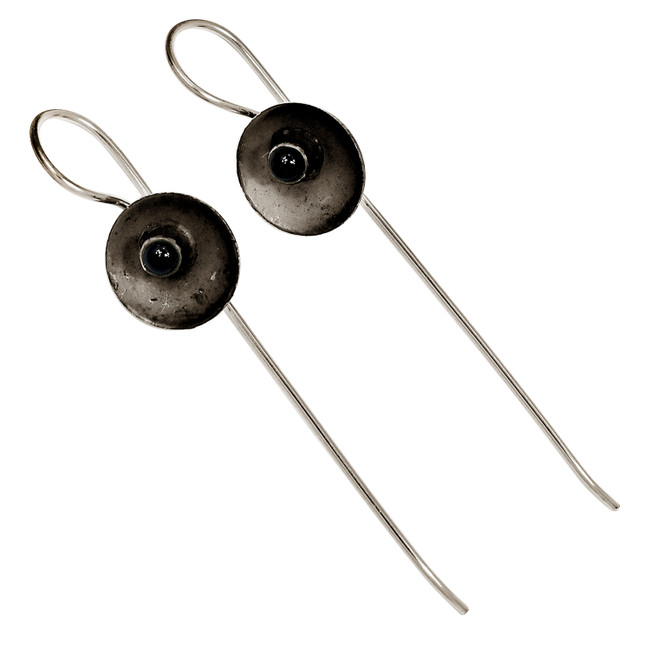 Black Onyx - Brazil 925 Sterling Silver Earrings Jewelry ALLE-17934
