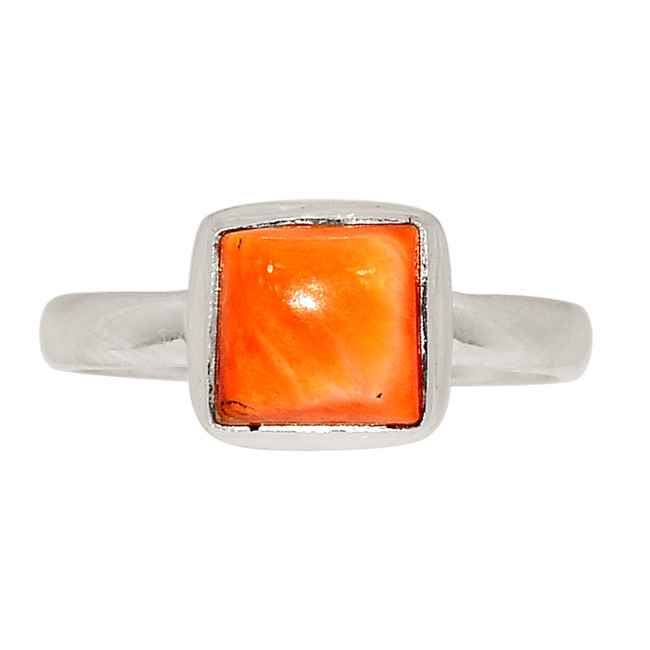 Natural Oyster 925 Sterling Silver Ring Jewelry s.6.5 ALLR-29398