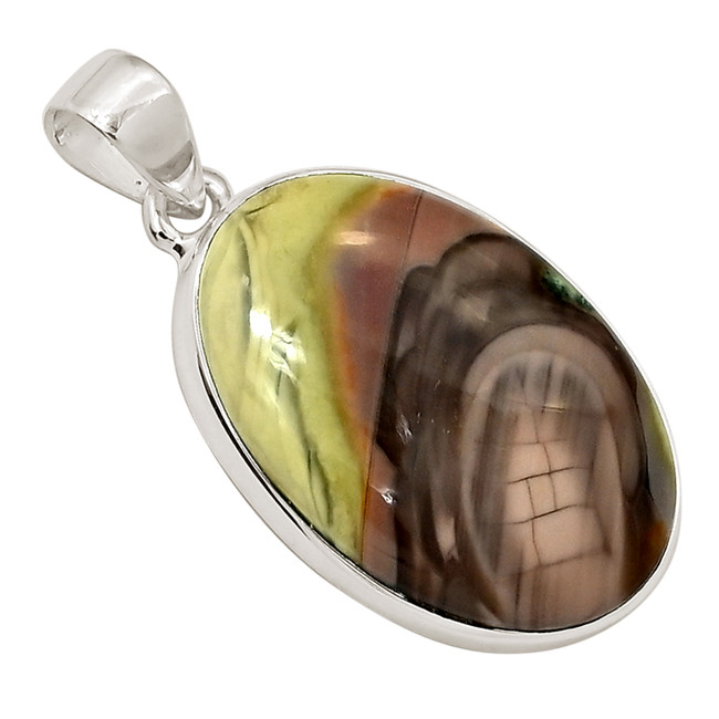 Natural Royal Imperial Jasper - Mexico 925 Silver Pendant Jewelry ALLP-27643