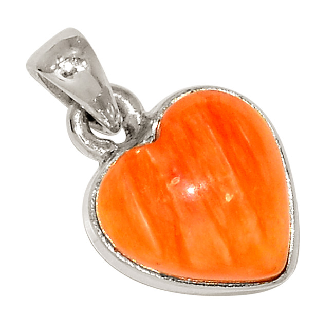 Heart - Natural Oyster 925 Sterling Silver Pendant Jewelry ALLP-27870