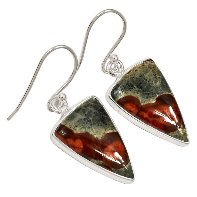 Natural Peanut Obsidian 925 Sterling Silver Earrings Jewelry ALLE-17827