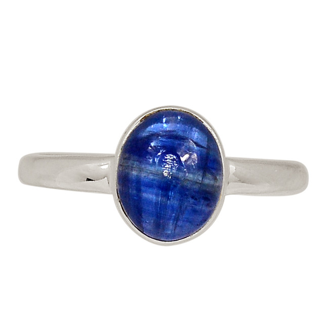Natural Kyanite - Brazil 925 Sterling Silver Ring Jewelry s.7.5 ALLR-29537