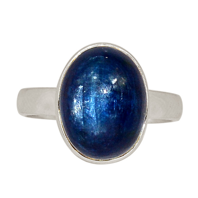 Natural Kyanite - Brazil 925 Sterling Silver Ring Jewelry s.7.5 ALLR-28780