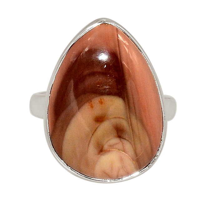 Natural Royal Imperial Jasper - Mexico 925 Silver Ring Jewelry s.7.5 ALLR-28402