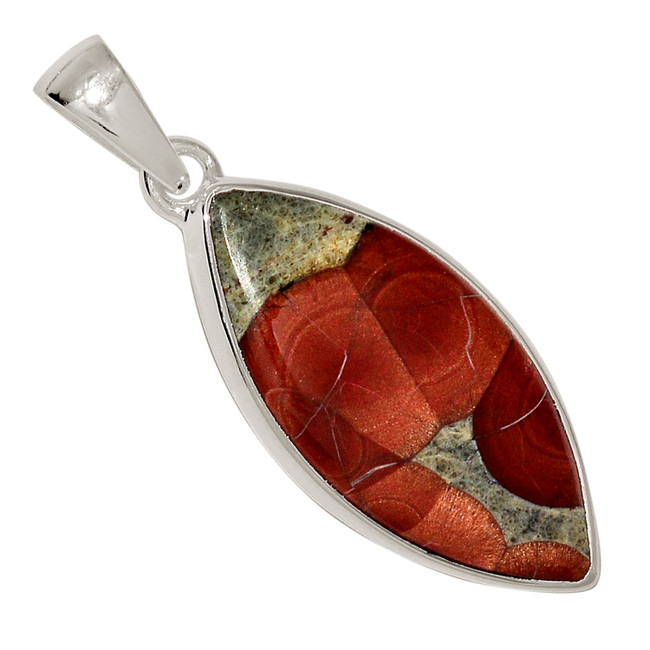 Natural Peanut Obsidian 925 Sterling Silver Pendant Jewelry ALLP-27828