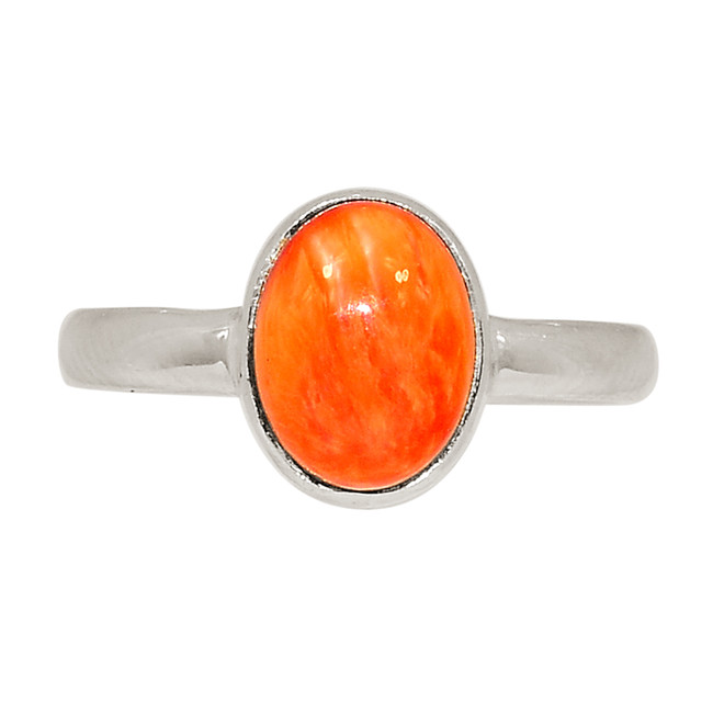 Natural Oyster 925 Sterling Silver Ring Jewelry s.6.5 ALLR-29399