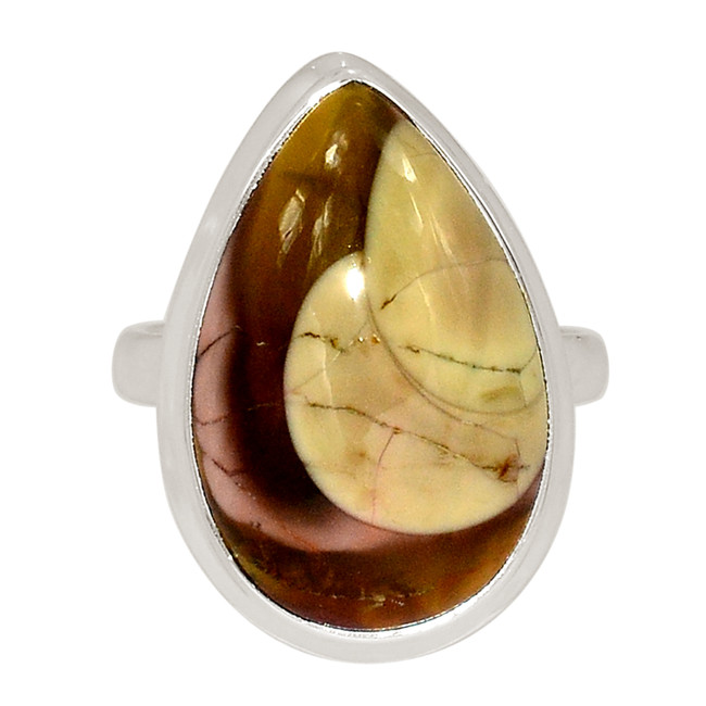 Natural Royal Imperial Jasper - Mexico 925 Silver Ring Jewelry s.9 ALLR-28400