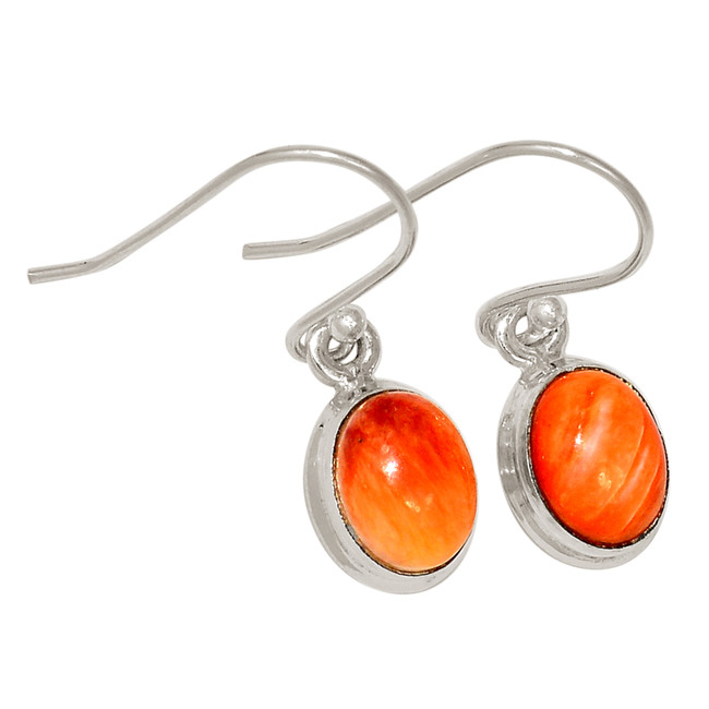 Natural Oyster 925 Sterling Silver Earrings Jewelry ALLE-18065