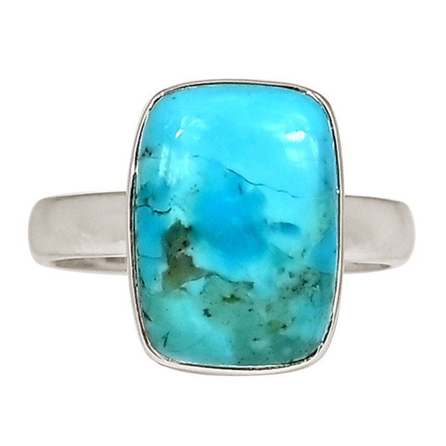 Composite Mohave Blue Turquoise 925 Sterling Silver Ring Jewelry s.7 ALLR-29092