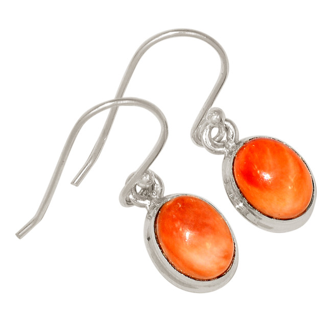 Natural Oyster 925 Sterling Silver Earrings Jewelry ALLE-18064