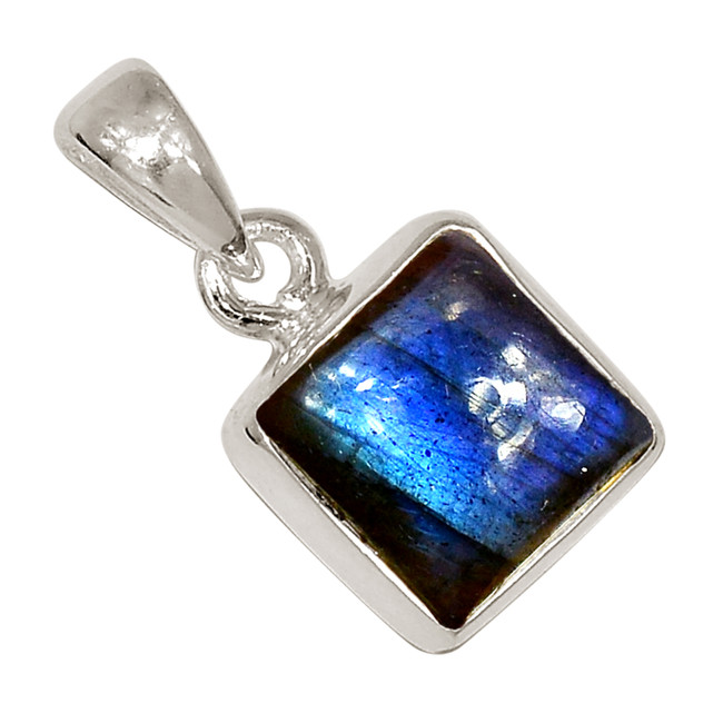 Natural Labradorite - Madagascar 925 Sterling Silver Pendant Jewelry ALLP-27316