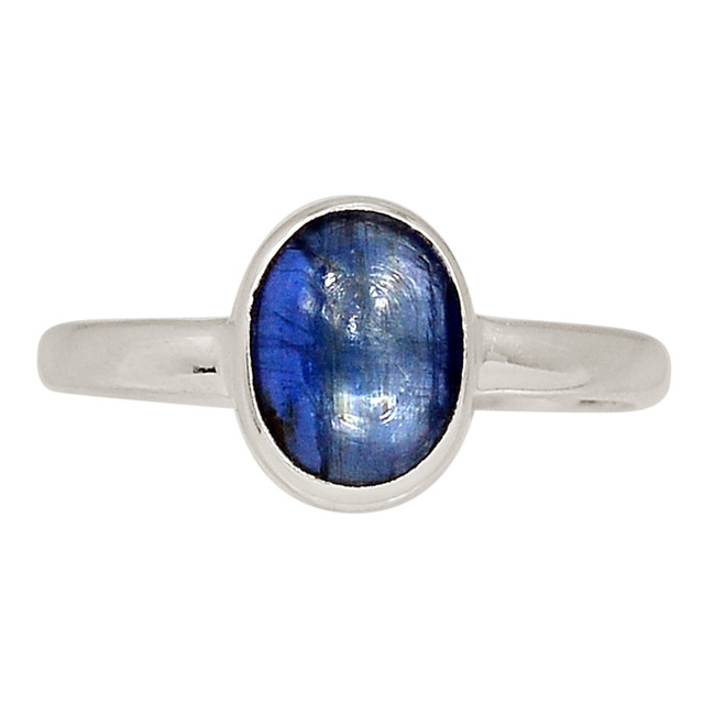 Natural Kyanite - Brazil 925 Sterling Silver Ring Jewelry s.7.5 ALLR-29535