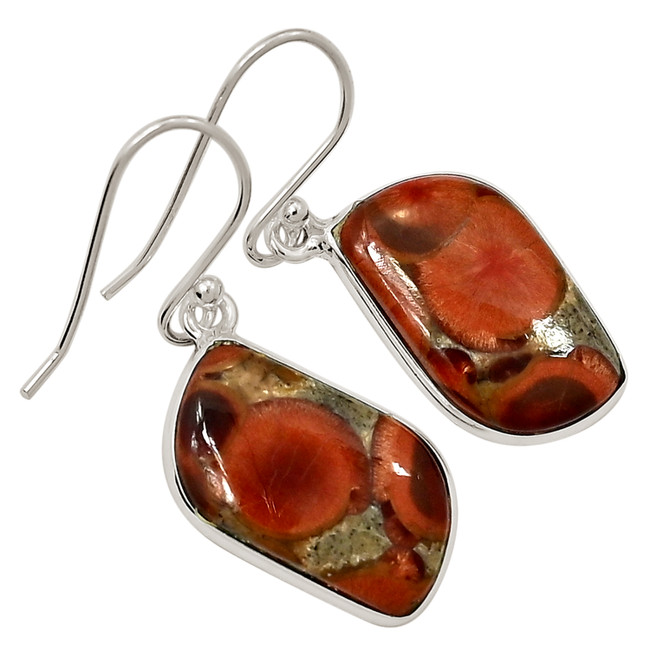 Natural Peanut Obsidian 925 Sterling Silver Earrings Jewelry ALLE-18001