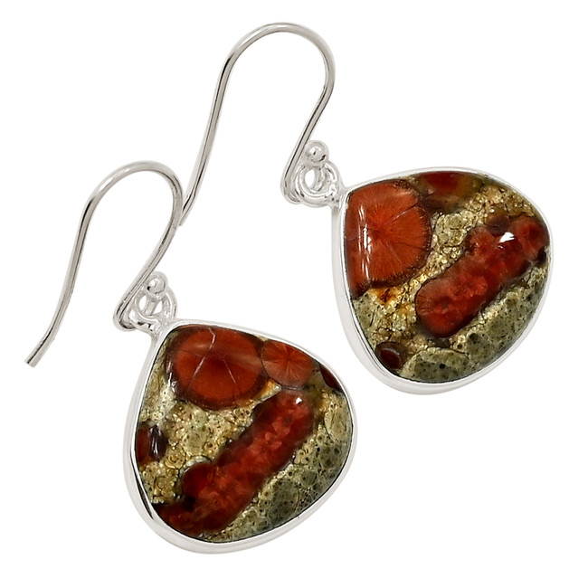 Natural Peanut Obsidian 925 Sterling Silver Earrings Jewelry ALLE-17830
