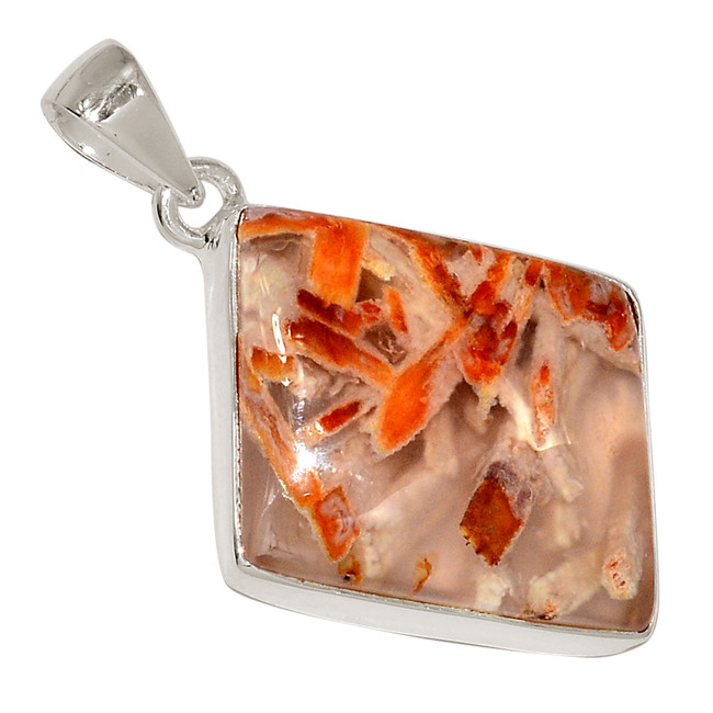 Natural Tube Agate - Turkish 925 Sterling Silver Pendant Jewelry ALLP-27990