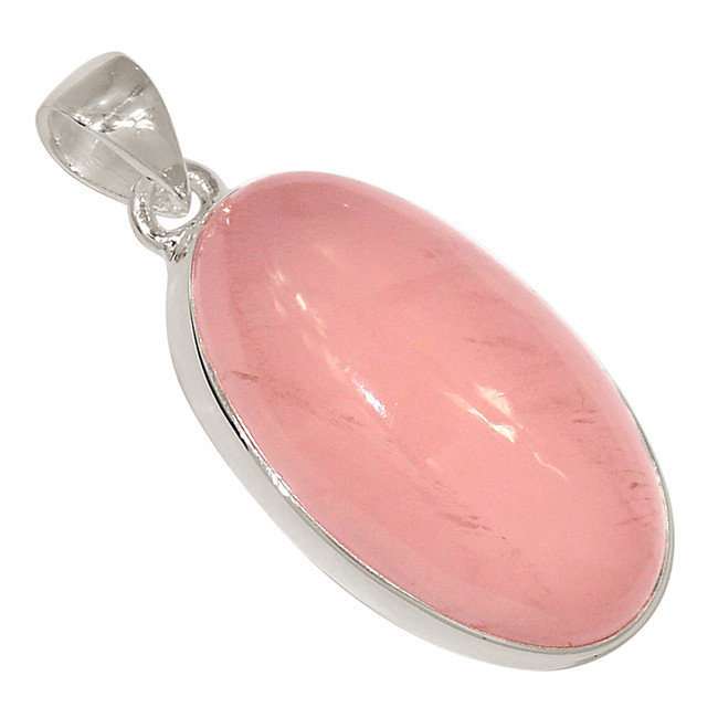 Natural Rose Quartz - Madagascar 925 Sterling Silver Pendant Jewelry ALLP-28047